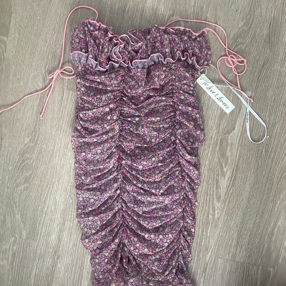 Nadia slip sheer mini dress NWT - Picture 5 of 5